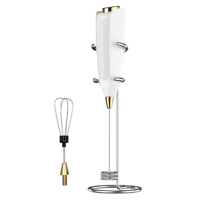Milk Frother Handheld Battery Powered With Holder Frother Wand Drink Mixer Electric Whisk for Coffee.