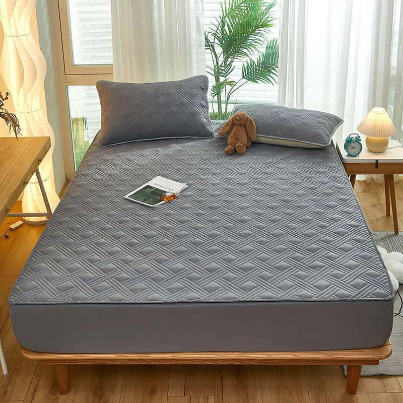 Printed Bedspread Bed 90/120/150/180cm Cover Thicken Bed Linen Sheets fundas de colchón Non-slip Mattress Covers (No Pillowcase)