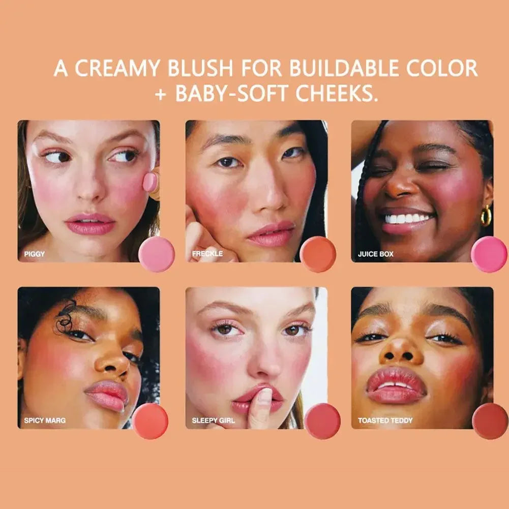 New PAGE VINE Pocket Blush Stick Cream 2-in-1Lip and Cheek Hydrating Stick Natural Rouge Powder Blush Cream Korea Pink Cosmetics.
