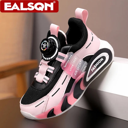 Pink Girl's Fashion Sneakers Anti Slip Comfortable Children Boy's Casual Walking Shoes Outdoor Sport Tennis.