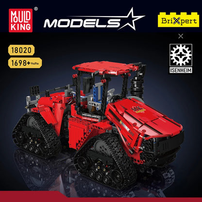 Mould King 18020 Technical Car Toys MOC-35270 APP&RC Pneumatic Crawler Tractor Building Block Brick Set Kids Christmas Gift.