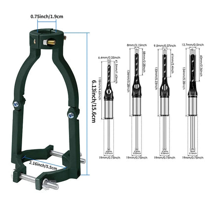 Quadratische Loch Bohrer Adapter Bohrer Befestigungs Halterung Professionelle Befestigung Joint Mortiser Bit für Holzbearbeitung Werkzeuge