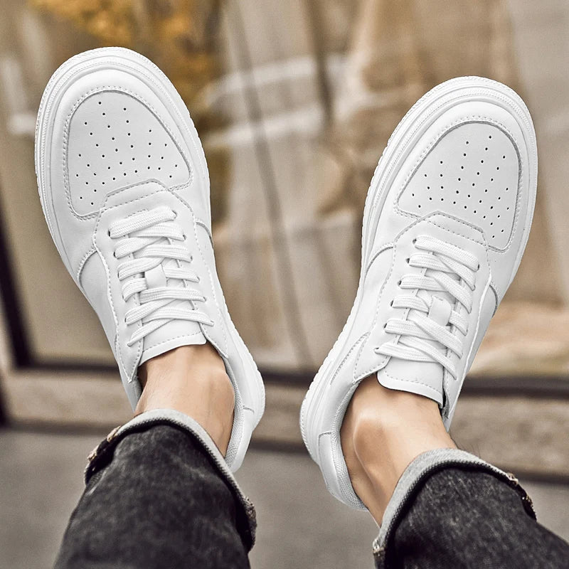 Man Lift Sneakers Men Booster Shoes Elevator  Height Increase Insole 6cm Leisure Fashion Sports  Plus Size 36-43.