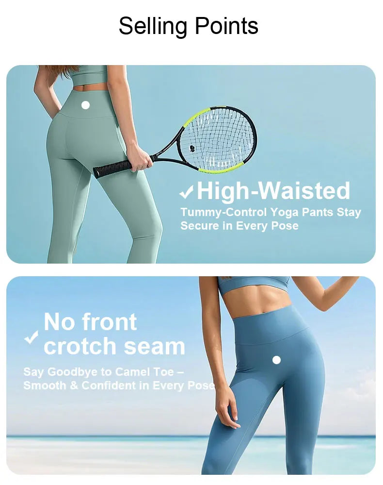 High-Waisted Workout Leggings - 4-Way Stretch, Slim Fit, Butt Lifting & Tummy Control for Gym, Yoga, Running & Daily Wear.
