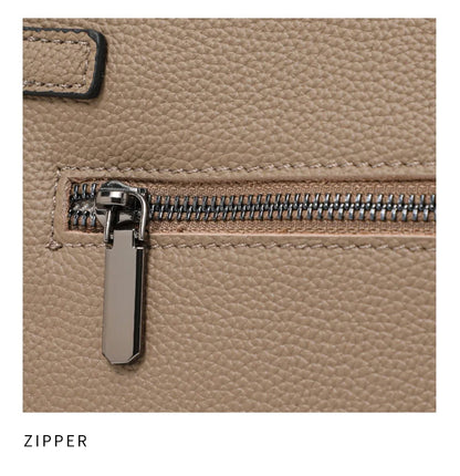 Genuine leather women's bag original first layer cowhide women's hand shoulder simple tote bag occupation.