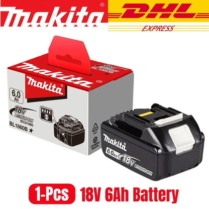 100% Original Makita 18V 6.0Ah battery, for Makita BL1830， BL1830B， BL1840 ，BL1840B ，BL1850 BL1860B power tools battery.