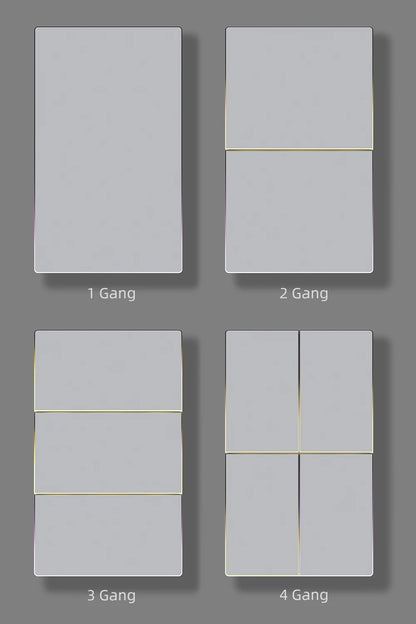 AVATTO Tuya WiFi Smart Lichtschalter US-Standard 1/2/3/4 Gang Druckschalter mit Umgebungslicht Arbeit für Alexa Google Home.