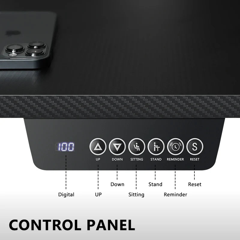 L-förmiger Stehpult, höhenverstellbar, elektrischer Eckschreibtisch, Sitzständer, anhebbarer Computertisch, Heimbüro-Gaming-Tisch