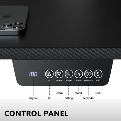 L-förmiger Stehpult, höhenverstellbar, elektrischer Eckschreibtisch, Sitzständer, anhebbarer Computertisch, Heimbüro-Gaming-Tisch