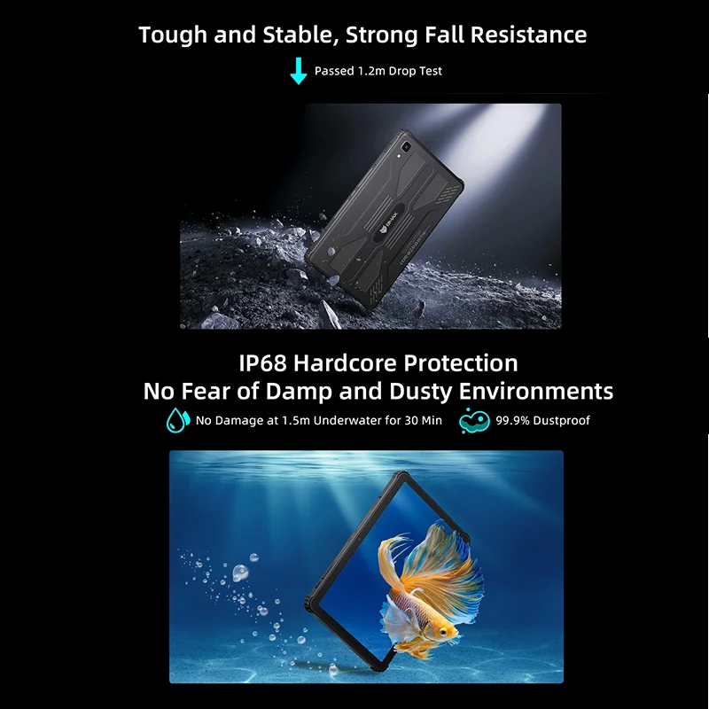 BMAX tablet I10S Pro Three-proof tablet Max14GB Memory(6GB+8GB) 128GB Storage Android 14 UNISOC T616 ARM Mail G57 4G Full Netcom.