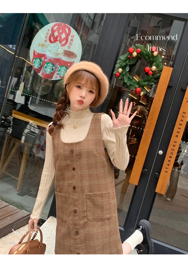 2025 Korea Geraffte Rollkragen Frauen Pullover Herbst Winter Warme Pullover Schlank Tops Gestrickte Pullover Jumper Weiche Pull Weibliche