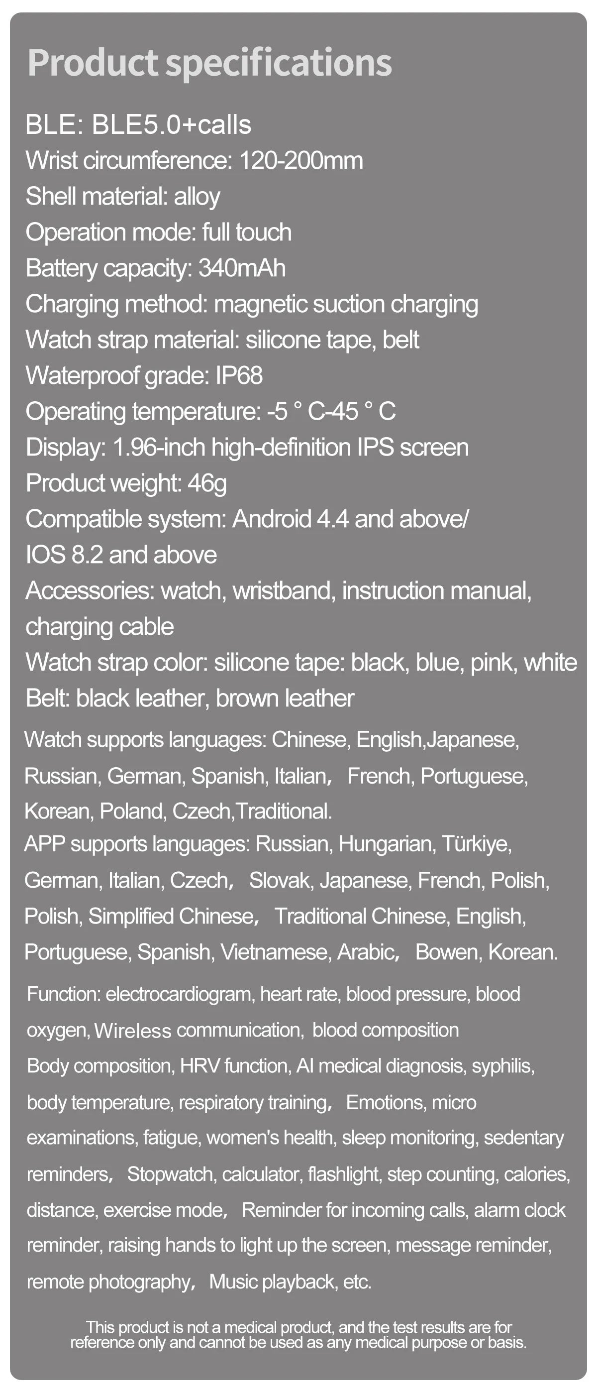 2025 New ECG+PPG Smart Watch Women Heart Rate Blood Lipid Uric Acid Women Menstrual Health Tracker Smartwatches For Android iOS