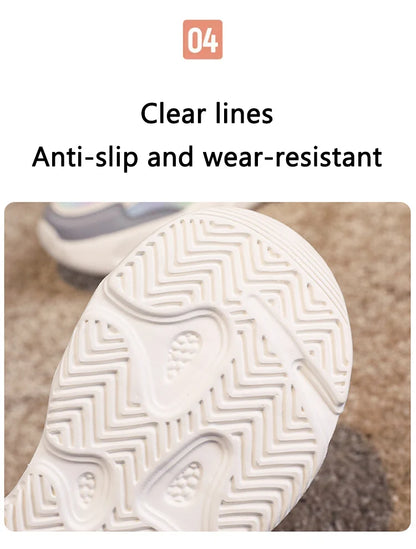 Fashion Children Shoes Girls Sneakers School Sports Summer Mesh Breathable For Kids Tennis Casual Shoes.