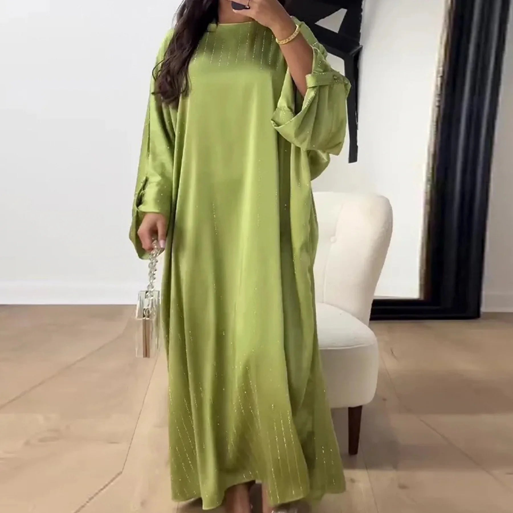 2024 Luxus Dubai Abaya Kleid für Muslimische Frauen Ramadan Eid Saudi-Arabien Party Jalabiya Kleidung Islamische Türkei Modest Lange Robe.