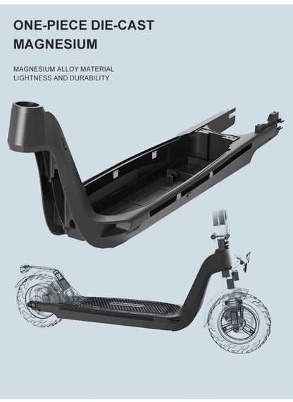 JOYOR C10E ABE Electric Scooter for Adults 10" E-Scooter with 48V 10.4Ah Removable Battery 20km/h.