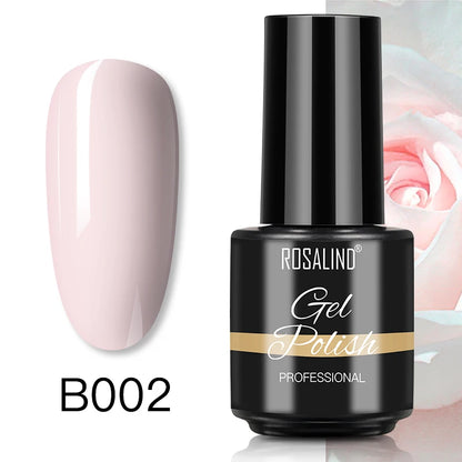 ROSALIND Red Series UV Nail Gel Hybrid Varnish Semi Permanent For Manicure Art Nail Polish Matt Base Top Coat Gel Nail Polish.