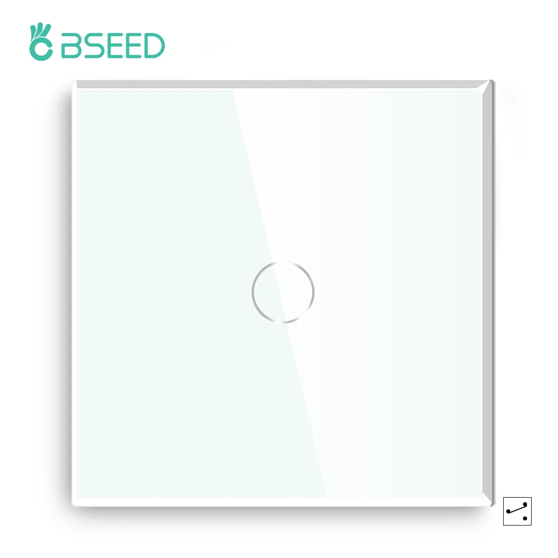 BSEED 1/2/3Gang Touch Licht Schalter Glas Panel 2Way Wand Schalter Led Ändern Schalter Blaue Hintergrundbeleuchtung EU Steckdosen USBC Port