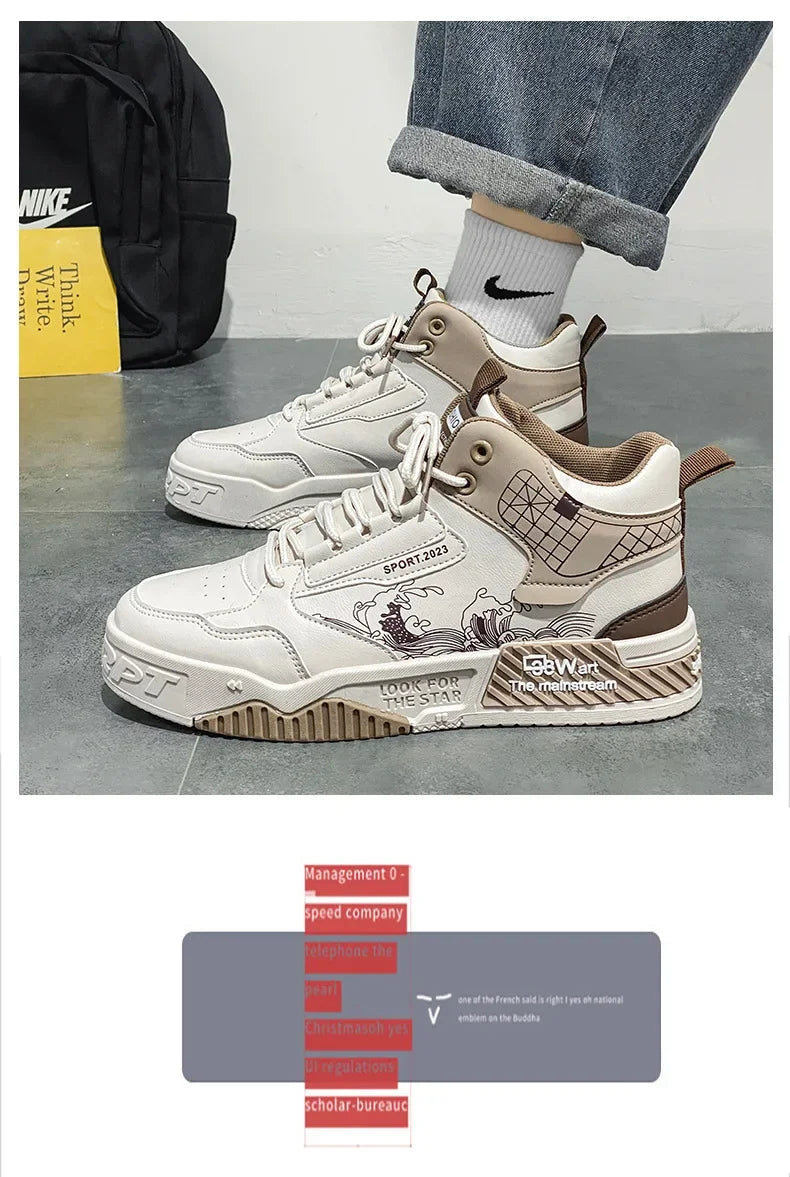 Men's shoes Outdoor Sports Motorcycle shoes New Mesh Breathable Trend Platform Shoes Personalized Non-slip Botas Para Hombre2025.