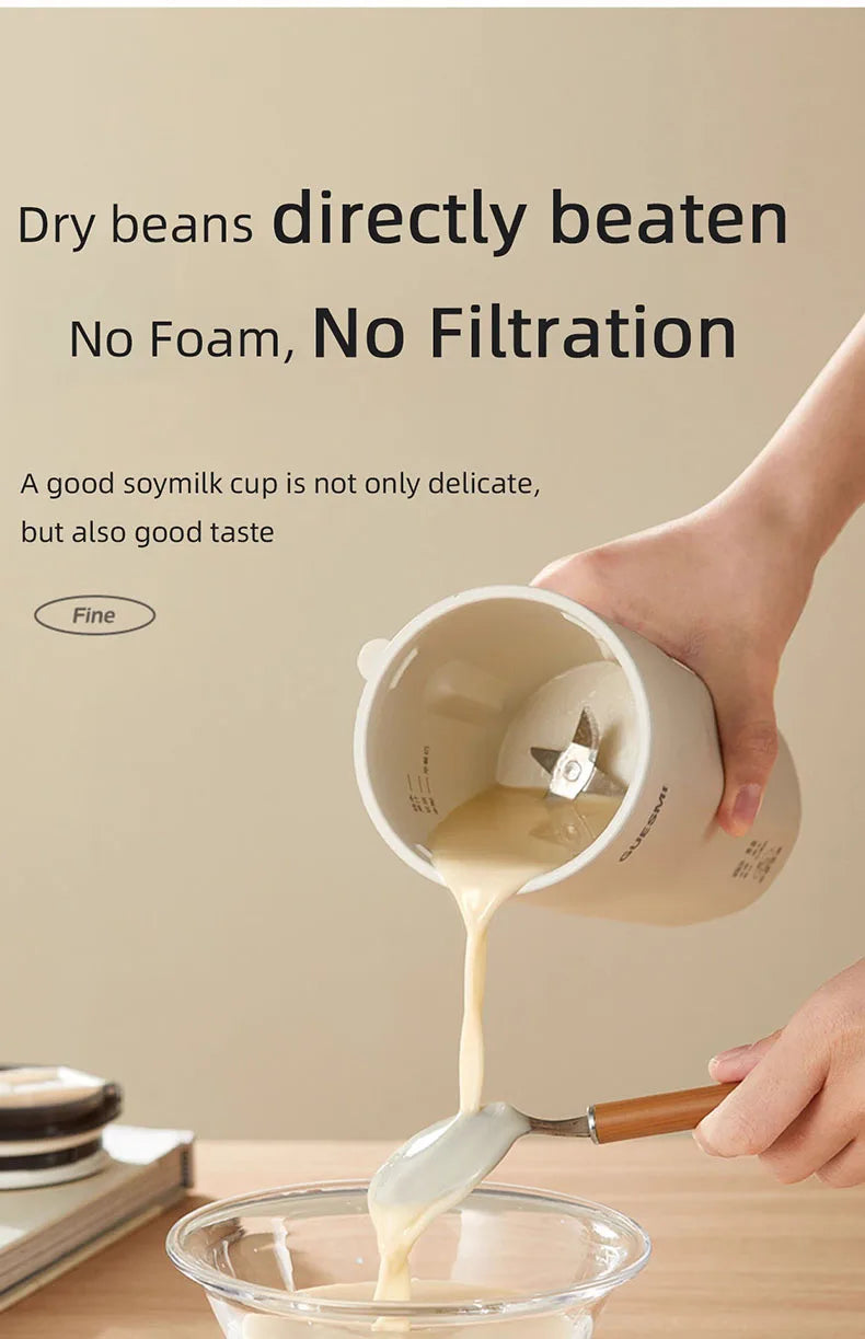 350ml Mini Soy Milk Machine Electric Juicer Blender Multifunctional Wall Breaking Machine Soybean Milk Maker Breakfast Machine.