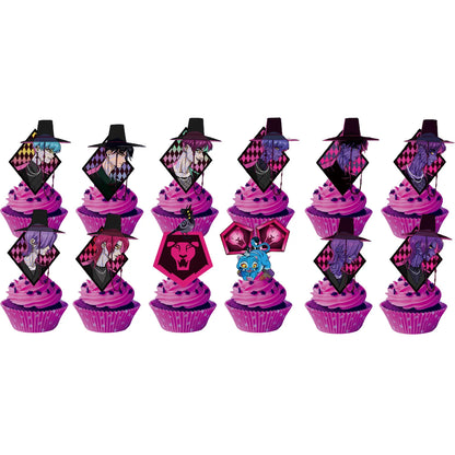 1/25 stücke Dämon Jäger Kuchen Topper Alles Gute Zum Geburtstag Party Kuchen Dekoration Kinder Favor Kpop Dämon Jäger Kuchen Ornamente Baby dusche.