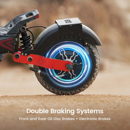 iScooter IX8 Foldable Electric Kick Scooter for Adults 60 km/h Speed 2400W Power 48V Voltage 20Ah Battery.