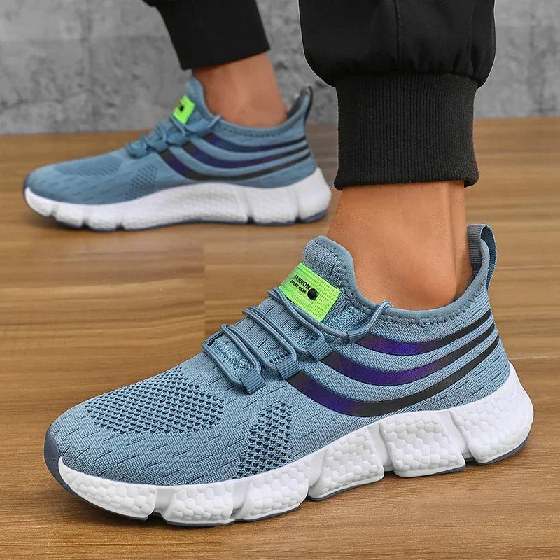 Men’s Sneakers Comfortable Breathable Platform Shoes Summer Man Running Shoes Breathable Comfortable Fashion Walking Sneakers.