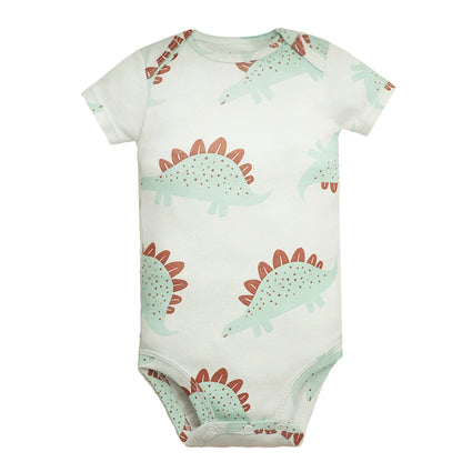 5 stück Unisex Baby Bodys Mode Körper Anzüge Kurzarm Neugeborenen Overall Cartoon Baby Junge Mädchen Kleidung Set Sommer