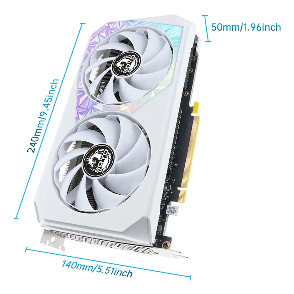 SOYO Original NVIDIA RTX3060 12G Graphics Card GDDR6 Memory 192Bit PCIE4.0x16 Gaming Video Card for Desktop Computer Accessories.
