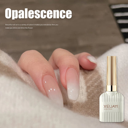 Pudding Milky White Gel Nail Polish, Pure Color UV Gel Polish, For Professionals Starter Nail Art DIY 15ml.