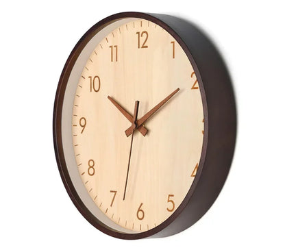 Wanduhr Wohnzimmer Zuhause Wandbehang Massivholz moderne einfache Uhr mittelalterliche Uhr Log Schlafzimmer Dekoration