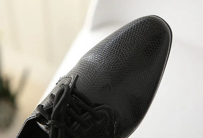 Iawesome Boys Leather Shoes Kids Flats Lace-up Children's Wedding Shoes For Toddlers Boy Big Boys Fashion For Performance.