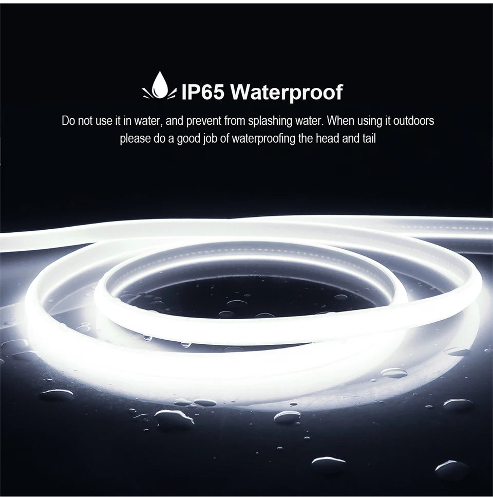 35M 30M 10M 5M 3M 110V 220V Super Helle COB LED Streifen mit Schalter FOB LED Band Band EU UNS Stecker Neon Lichter Für Outdoor Garten.