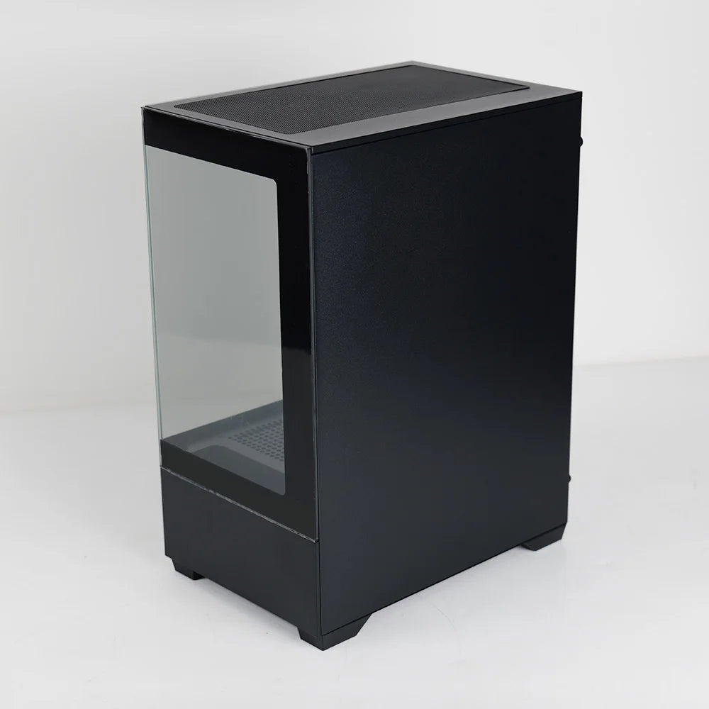 MANMU Tempered Glass Transparent Pc Case Cabinet M-Atx Gaming Rgb Case Desktop Tower Computer Case.