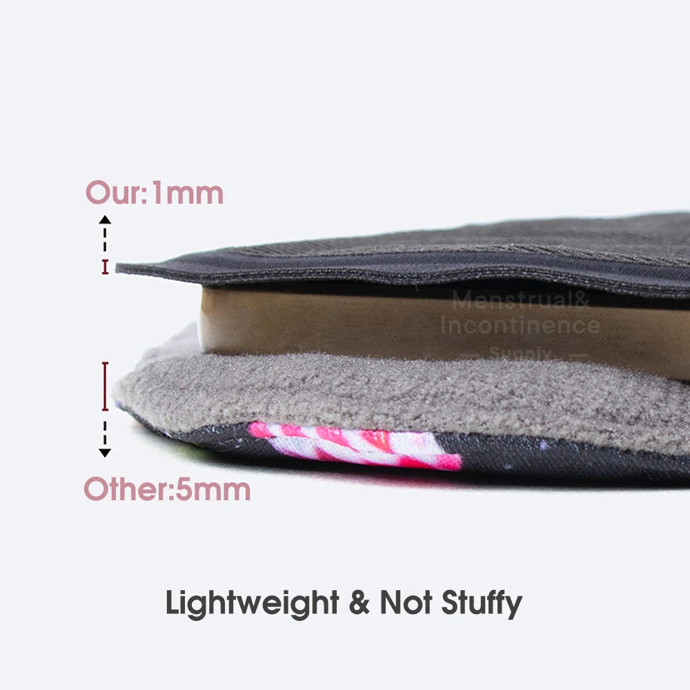 Eco-cotton Reusable Panty Liner Washable Soft Women's Menstrual Pad Sanitary High Absorbency Period Cloth Pads Breathable.