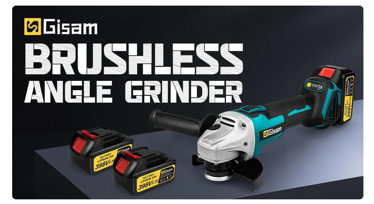 GΣ 125 mm bürstenloser elektrischer Winkelschleifer mit variabler Geschwindigkeit, M14-Schneidemaschine, Holzbearbeitungswerkzeug für Makita 18 V Akku-Stift