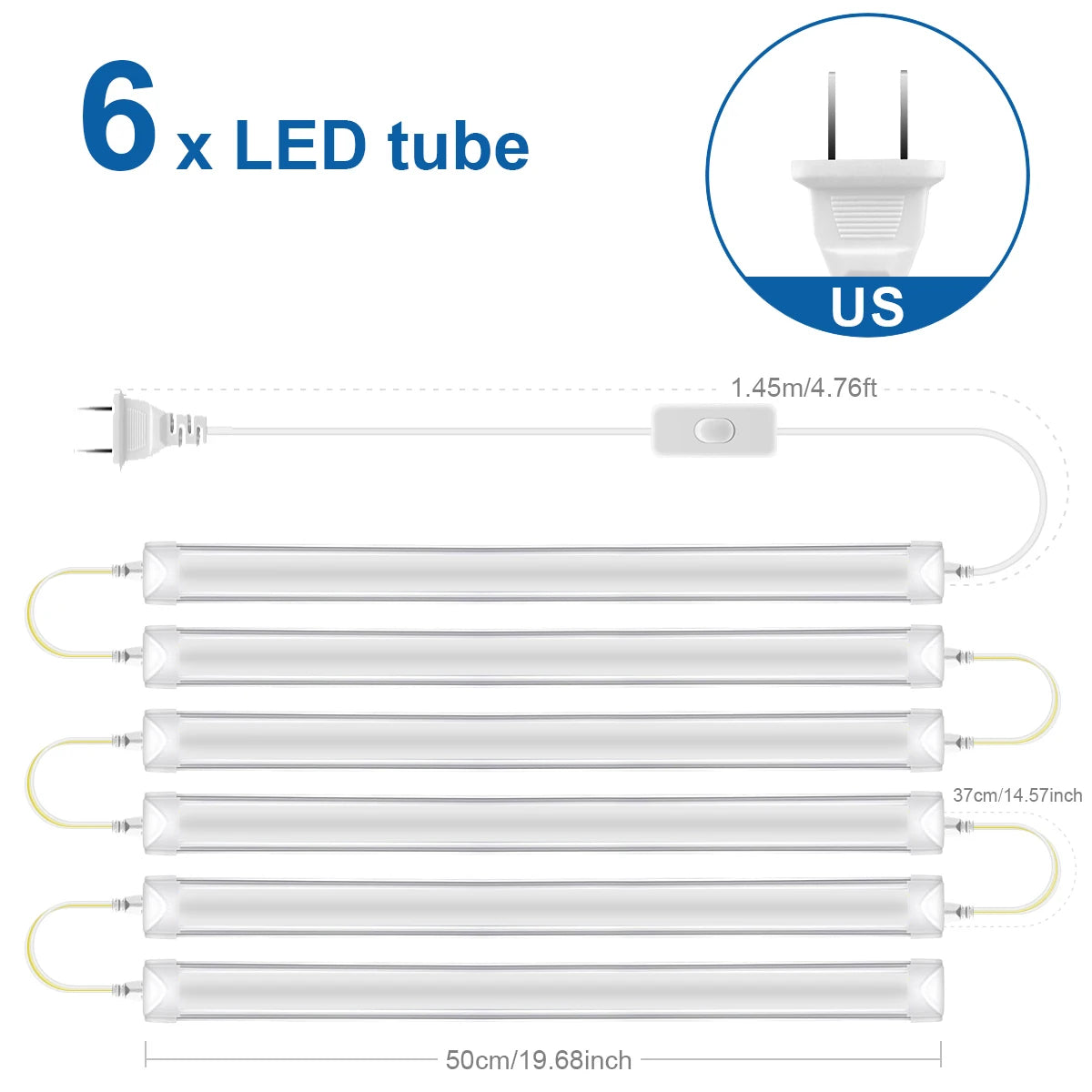 50CM Tube LED T5 15W/ T8 25W LED Bar Light Replace Fluorescent Tube Bulbs Cabinet Kitchen Wall Lamp Lighing -J.