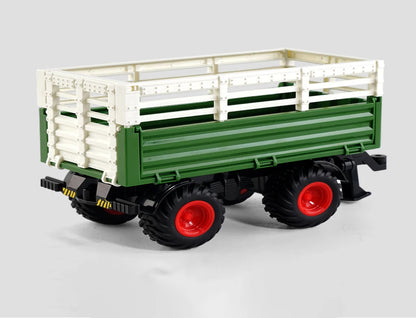 Remote Control Tractor RC Farm Truck Car Trailer 2.4G Farming Simulator Truck Miniature Farm Vehicle Toys Model Children Boy