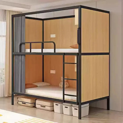 Obere und untere Etagenbetten, Schulwohnheim, Apartmentbett, Jugend, Hostel, Raumkapsel, All-Inclusive-Bett, Stahl, Holz, kombiniert, Mutter