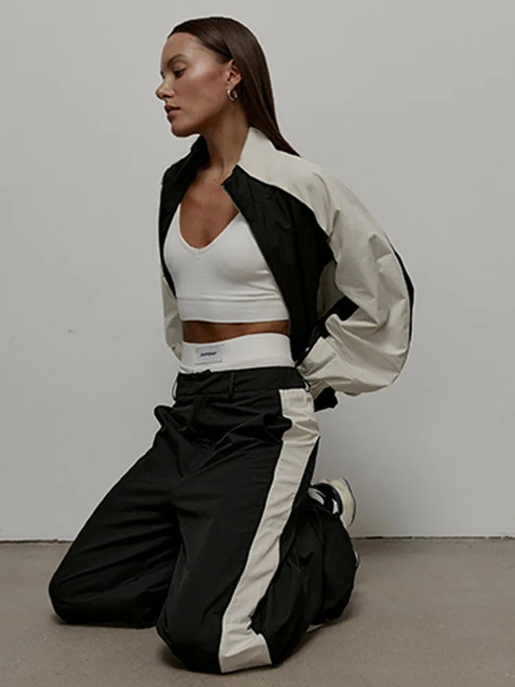 Two Piece Sets Pant Set Women Tracksuit Jogger Y2k Sweatshirts Autumn Winter Sports Elastic Waist Streetwear Pants Matching Sets