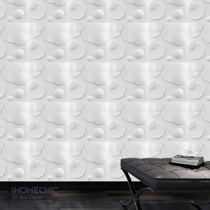 30cm 3D Wall Panel Wavy lines Decor Stone Brick Living Room TV Background Decal Tile Mold 3D wall sticker bathroom kitchen wall