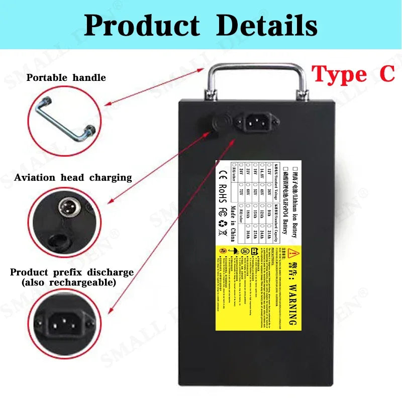 Harley battery 60V 12Ah 15Ah 18Ah 21Ah 24Ah Lithium cell pack Original With BMS For 1800W E-scooter motorcycle +67.2V 3A Charger.
