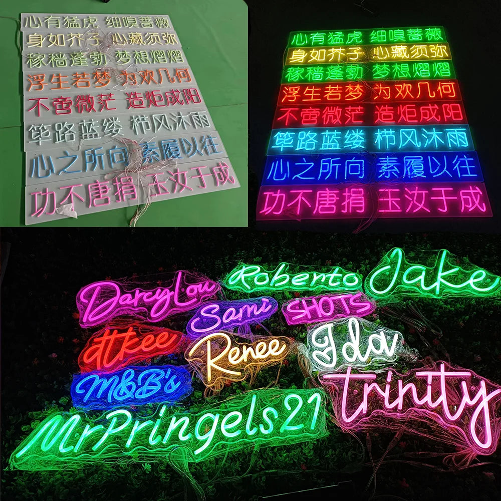 Custom Name Neon Sign Personalized Dimmable Neon Light Sign Christmas Birthday Gifts Boy Girl Bedroom Decor Wall Hanging Neon.