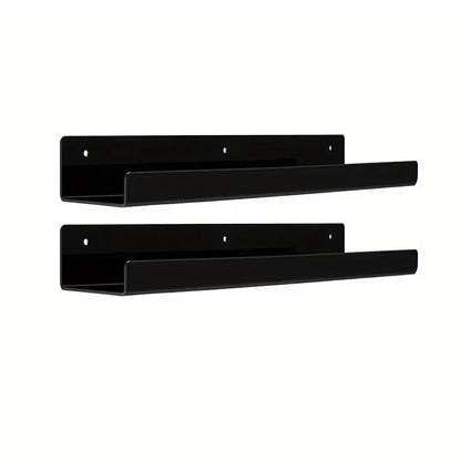 KUUJOJO Acryl-Bücherregal, Acryl-Regale zur Wandaufbewahrung, Nagellack-Organizer, Wand, Ausstellungsregal-Organizer für Badezimmer, Livi