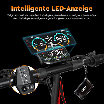 RCB Electric Scooter D5/D5 PRO ABE (premium version), NFC/Indicator/APP, 500W Motor Peak 1600, 10" Commuting E Scooter for Adult.