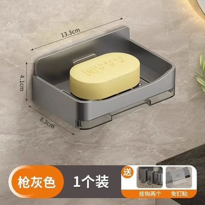 Moderne Badezimmer-Seifenschale zur Wandmontage ohne Wassersammlung, neue Balkon-Seifenkiste, Aufbewahrungsregal für den Haushalt