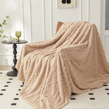 New Winter Blanket Home Warm Sherpa Soft Sofa Cover Throw Newborn Wrap Kids Bedspread Travel Textile Fleece Thick Warm Blanket.
