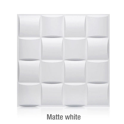 12pcs 30cm Decorative 3D Wall Panel wave Diamond Design Not self-adhesive plastic tiles 3D wall sticker room Bathroom wall paper