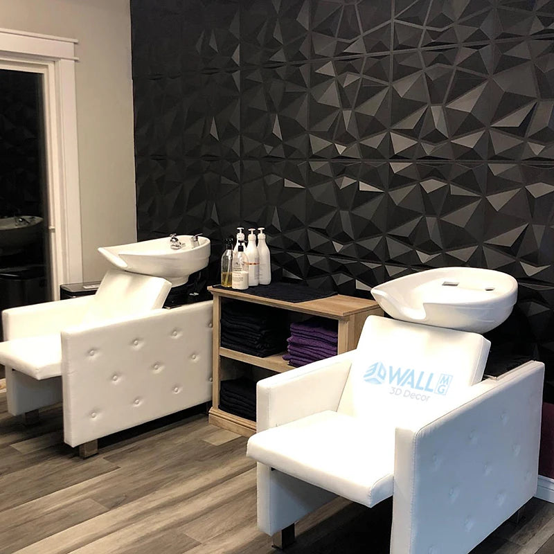 1pcs Esports Games Champagne Gold 3D Art Wall Panel PVC Waterproof 3D Wall Sticker Decor Tiles Diamond Design DIY Home Decor