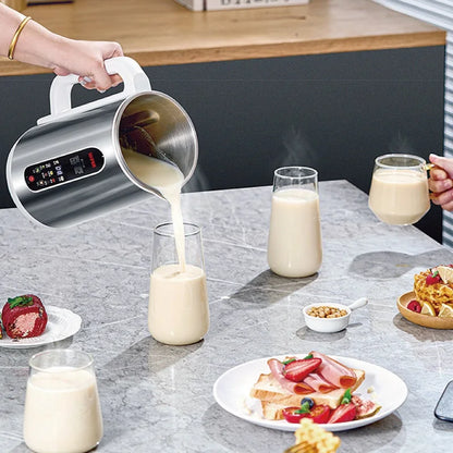 110V/220V Soy Milk Machine Electric Juicer Multifunctional Wall Breaking Machine Kitchen Auto Heating Rice Paste Machine 1200ml.