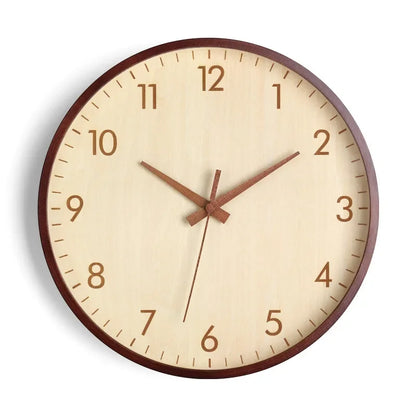Wanduhr Wohnzimmer Zuhause Wandbehang Massivholz moderne einfache Uhr mittelalterliche Uhr Log Schlafzimmer Dekoration